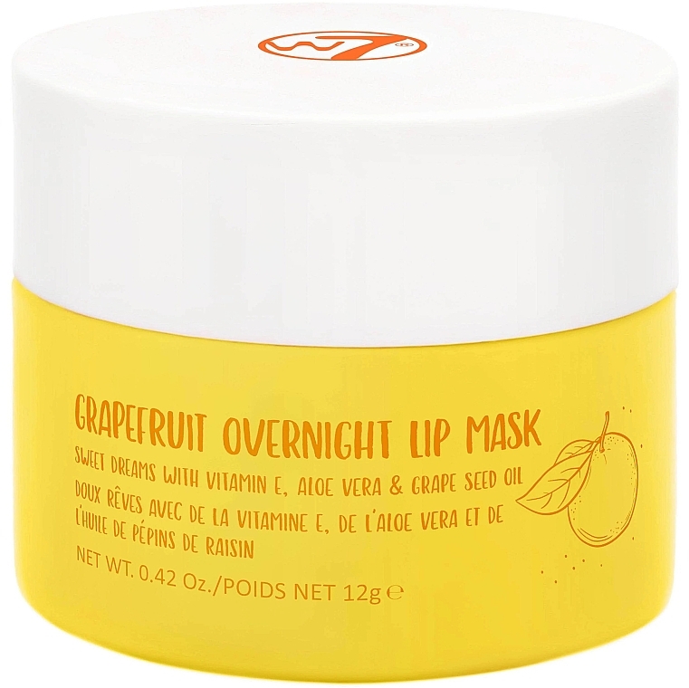 Lippenmaske für die Nacht Grapefruit - W7 Grapefruit Overnight Lip Mask  — Bild N1