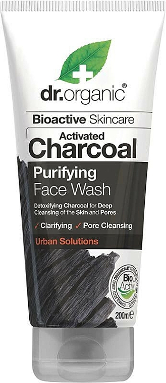 Gesichtsreinigungsgel mit Aktivkohle - Dr. Organic Activated Charcoal Face Wash — Bild N1