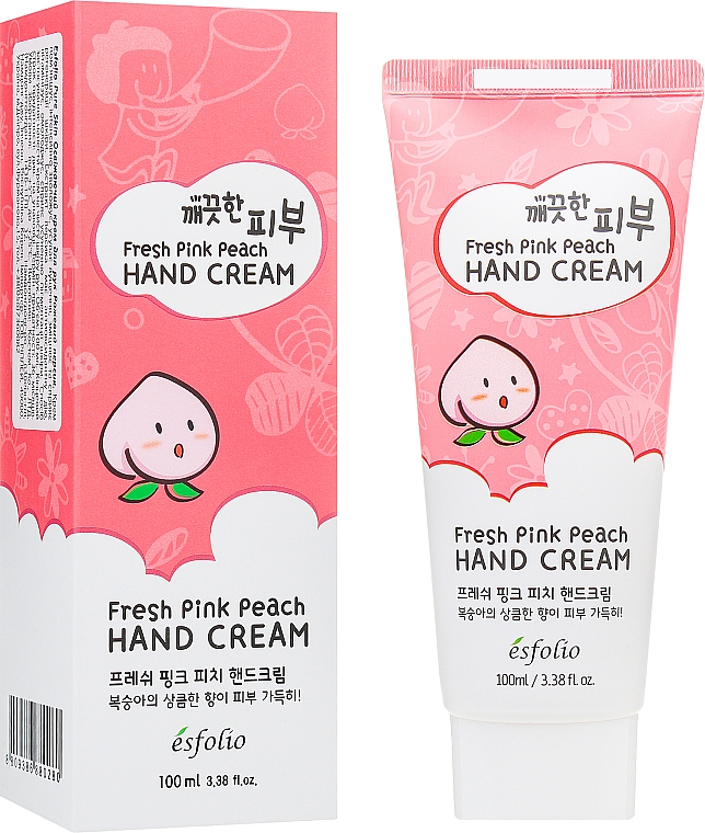 Erfrischende Handcreme mit Pfirsich - Esfolio Pure Skin Fresh Pink Peach Hand Cream — Bild N1