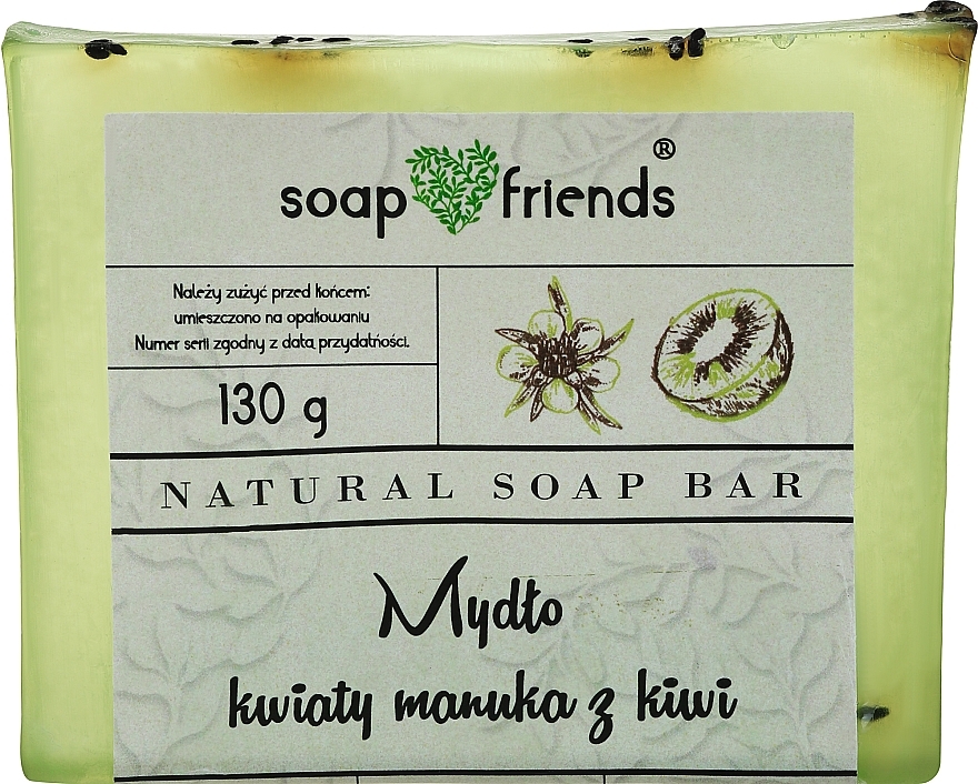 Natürliche Seife mit Manukablüten und Kiwi - Soap&Friends  — Bild N1