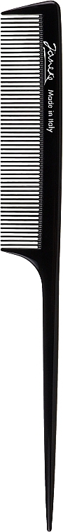 Stielkamm 21 cm schwarz - Janeke Professional Long Tail Comb — Bild N1