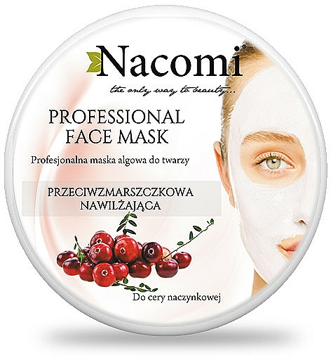 Alginat-Gesichtsmaske "Preiselbeere" - Nacomi Professional Face Mask — Bild N2