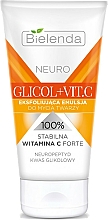 Düfte, Parfümerie und Kosmetik Peeling-Emulsion für das Gesicht mit Vitamin C - Bielenda Neuro Glicol + Vit.C Exfoliating Cleansing Emulsion