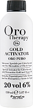 Düfte, Parfümerie und Kosmetik Entwicklerlotion mit goldenen Mikropartikeln und Arganöl 6% - Fanola Oro Gold