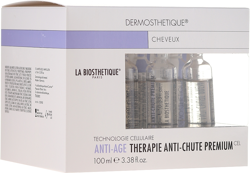 Intensivkur gegen Haarausfall und vorzeitige Ergrauung - La Biosthetique Dermosthetique Therapie Anti-Chute Premium — Bild N1