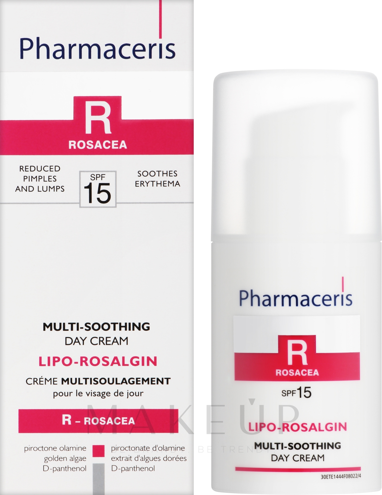 Beruhigende Gesichtscreme für trockene, normale und empfindliche Haut - Pharmaseris R Lipo Rosalgin Multi-Soothing Cream — Bild 30 ml