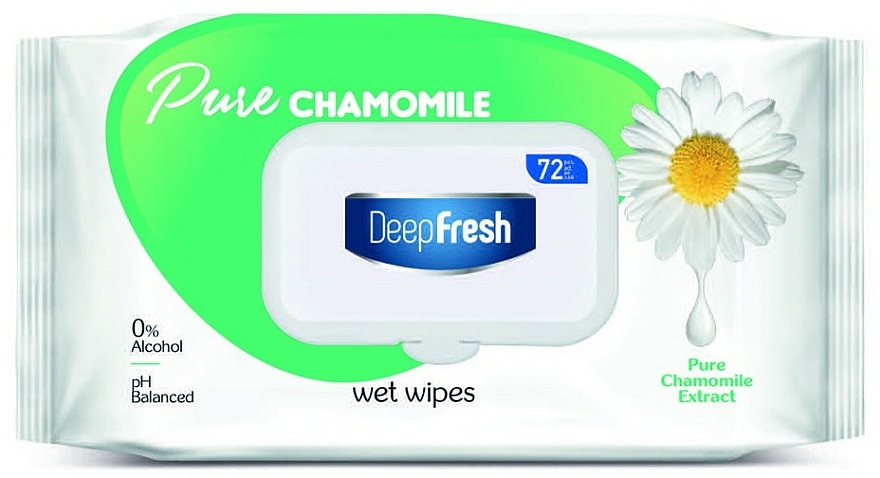 Feuchttücher mit Kamillenextrakt 72 St. - Aksan Deep Fresh Pure Chamomile Wipes — Bild N1