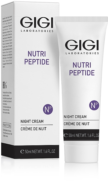 Regenerierende und feuchtigkeitsspendende Anti-Falten Nachtcreme mit Peptidkomplex - Gigi Nutri-Peptide Night Cream — Bild N2