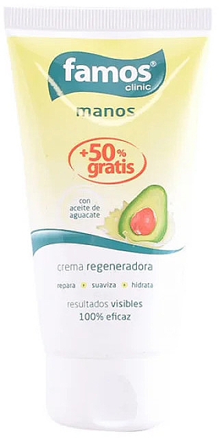 Regenerierende Handcreme mit Avocadoöl - Famos Regenerating Hand Cream Avocado Oil — Bild N1