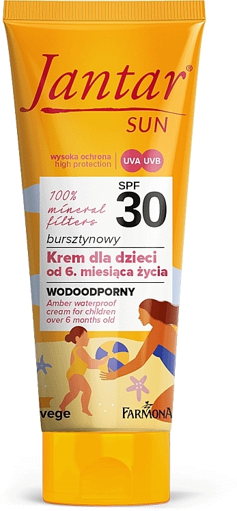 Bernstein Körperschutzcreme für Kinder - Farmona Jantar Sun SPF 30  — Bild N1