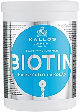 Pflegende und schützende Haarmaske mit Biotin - Kallos Cosmetics Biotin Beautifying Mask — Bild N3