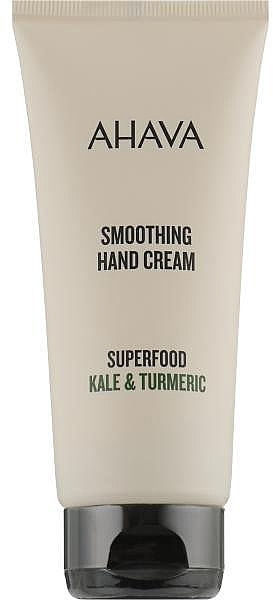 GESCHENK! Glättende Handcreme - Ahava Superfood Kale & Turmeric Smoothing Hand Cream (Probe)  — Bild N1