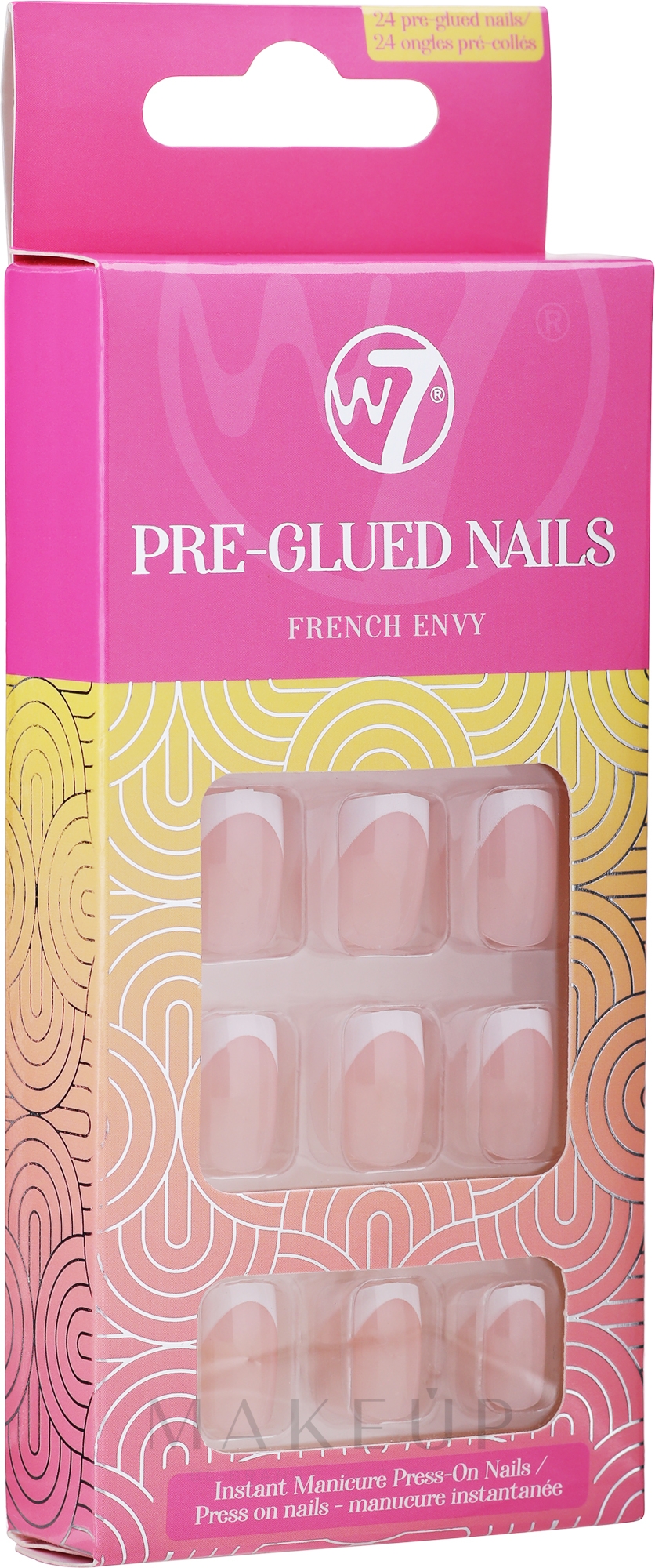 Falsche Nägel - W7 False Nails Pre-Glued Nails — Bild French Envy