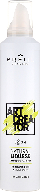 Styling-Mousse Mittlerer Halt - Brelil Art Creator Natural Mousse — Bild N1