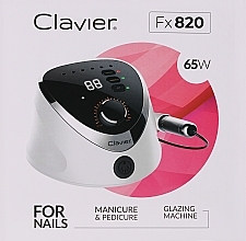 Düfte, Parfümerie und Kosmetik Elektrische Nagelfeilen - Clavier FX 820 65W White