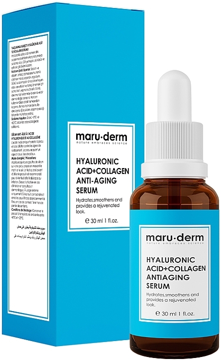 Anti-Aging-Gesichtsserum mit Kollagen - Maruderm Cosmetics Hyaluronic Acid+Collagen Anti-Aging Serum  — Bild N1