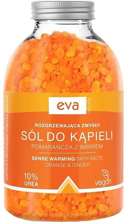 Badesalz Orange und Ingwer mit Harnstoff 10% - Eva Natura Bath Salt 10% Urea  — Bild N1