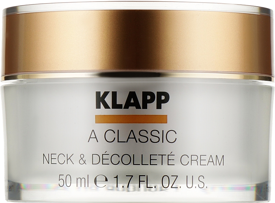 Reichhaltige Hals- und Dekolletécreme Vitamin A, E und F - Klapp A Classic Neck & Decollete Cream — Bild N1