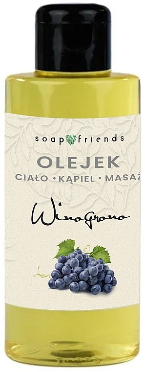 Körper-, Massage- und Badeöl mit Trauben - Soap&Friends Grape Oil — Bild N1