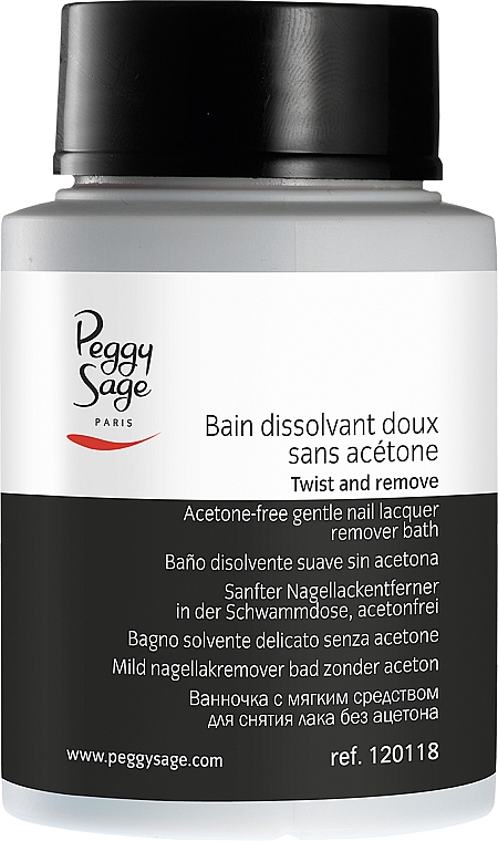 Acetonfreier Nagellackentferner mit Schwamm - Peggy Sage Acetone-free Gentle Nail Lacquer Remover Bath Twist And Remove — Bild N1