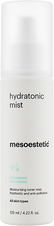 Feuchtigkeitsspendendes und tonisierendes Gesichtsspray mit Rosenwasser und Provitamin B5 - Mesoestetic Cleansing Solutions Hydratonic Mist — Bild N1