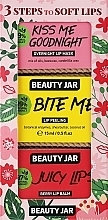 Set - Beauty Jar Set (Lippenmaske 15ml + Lippenmaske 15ml + Lippenpeeling 15ml)  — Bild N1