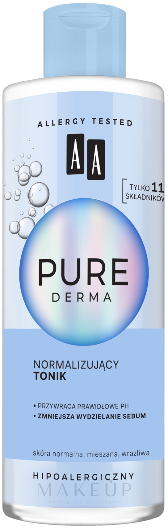 Normalisierender Gesichtstoner für Problemhaut - AA Pure Derma — Bild 200 ml