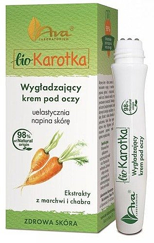 Glättende Roll-on-Creme für die Augen mit Karotten - Ava Laboratorium Bio Karotka roll-on