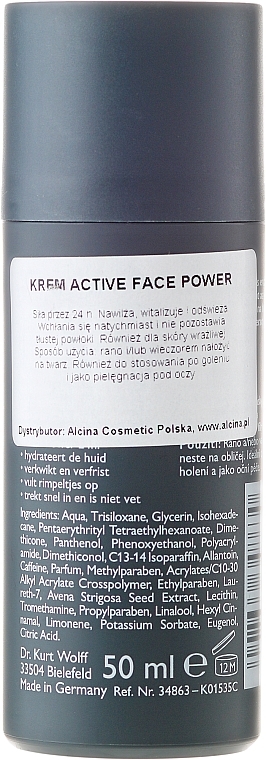 Gesichtsfluid mit Allantoin und Panthenol für Männer - Alcina For Men Active Face Power — Bild N2