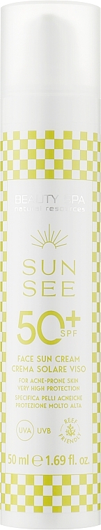 Sonnenschutzcreme für fettige und Mischhaut SPF 50 - Beauty Spa Sun See Face Sun Cream  — Bild N1