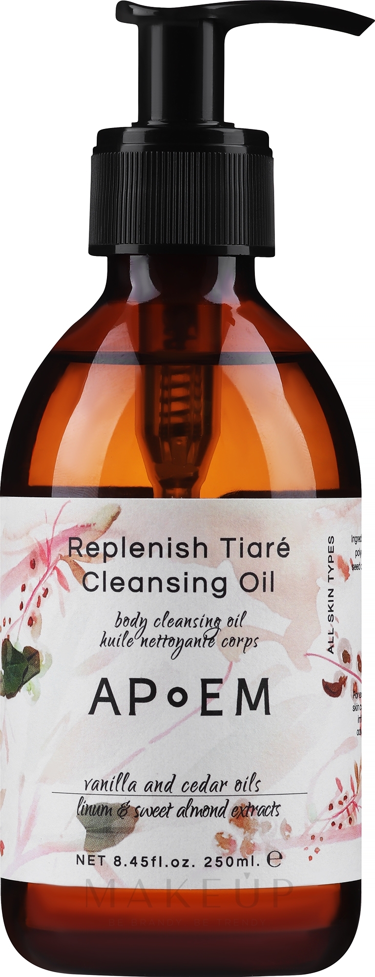 Gesichtsreinigungsöl - APoEM Replenish Tiare Cleansing Oil — Bild 250 ml