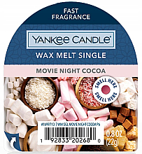 Düfte, Parfümerie und Kosmetik Duftwachs - Yankee Candle Movie Night Cocoa Wax Melt