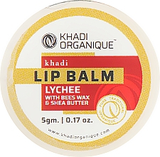Düfte, Parfümerie und Kosmetik Natürlicher ayurvedischer Lippenbalsam mit Bienenwachs und Honig - Khadi Organique Lychee Lip Balm