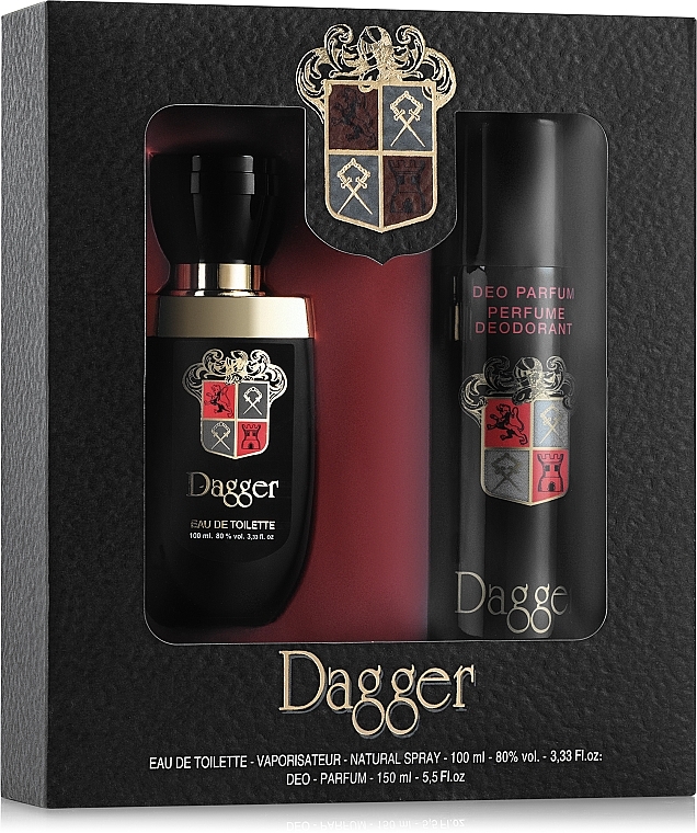 Dina Cosmetics Dagger - Duftset (Eau de Toilette 100ml + Deospray 150ml) — Bild N1