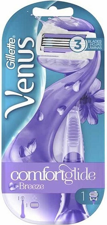 Rasierer mit 1 Ersatzklinge - Gillette Venus Comfortglide Breeze — Bild N1