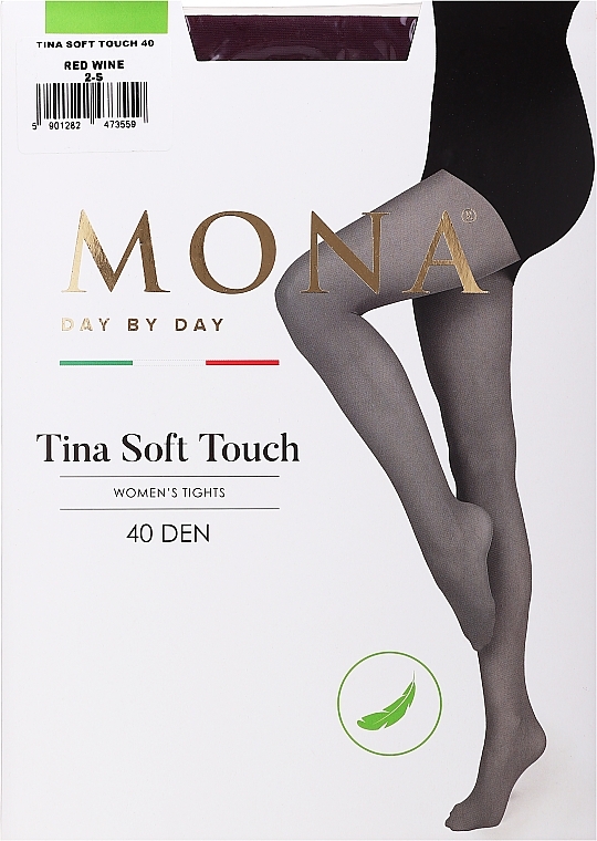Strumpfhose für Damen Tina Soft Touch 40 Den red wine - MONA — Bild N1