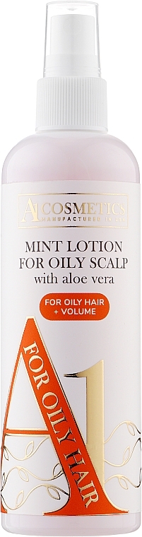 Lotion für fettige Kopfhaut mit Minze - A1 Cosmetics For Oily Hair Mint Lotion For Oily Scalp With Aloe Vera + Volume — Bild N2