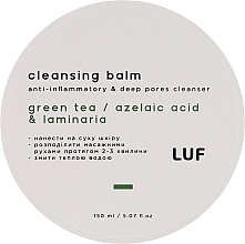 Düfte, Parfümerie und Kosmetik Porenreinigungsbalsam mit Matcha und grüner Tonerde - Luff Cleansing Balm Pure Skin