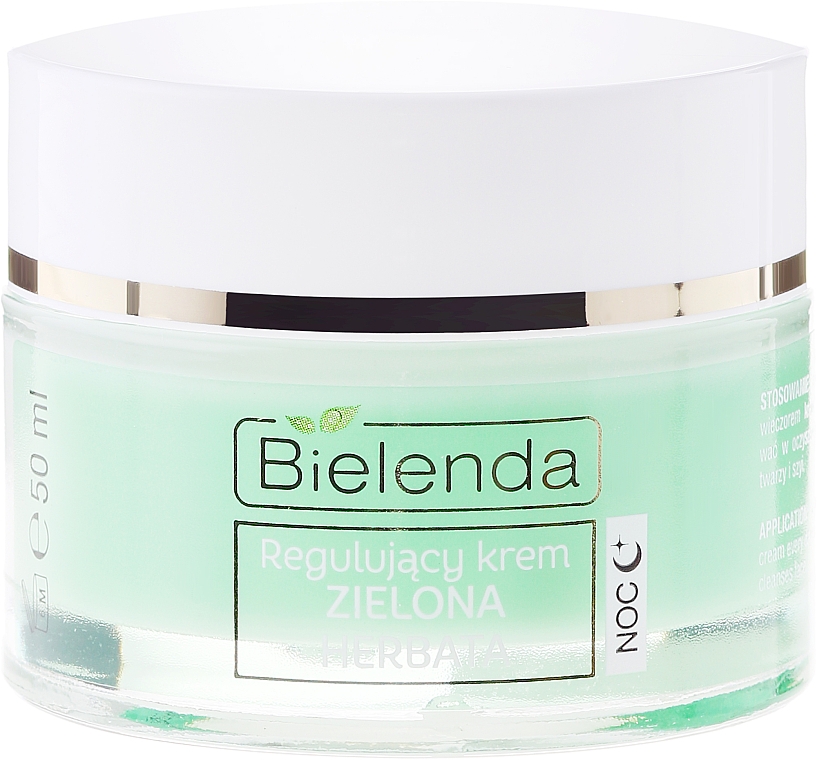 Regulierende Nachtcreme mit grünem Tee - Bielenda Green Tea Regulating Face Night Cream — Bild N2