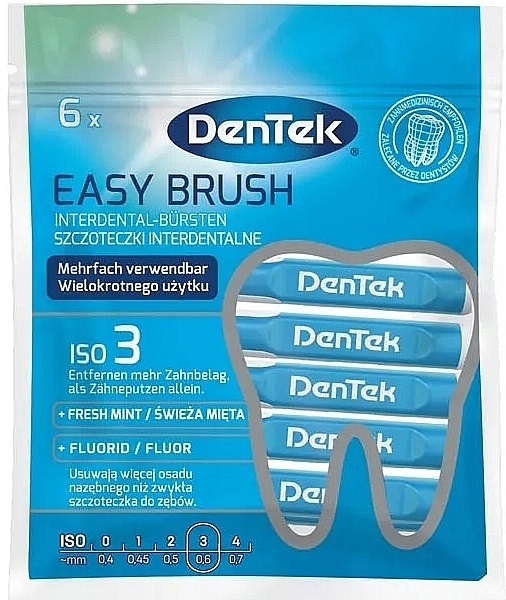 Interdentalbürsten 0,6 mm 6 St. - DenTek Easy Brush  — Bild N1