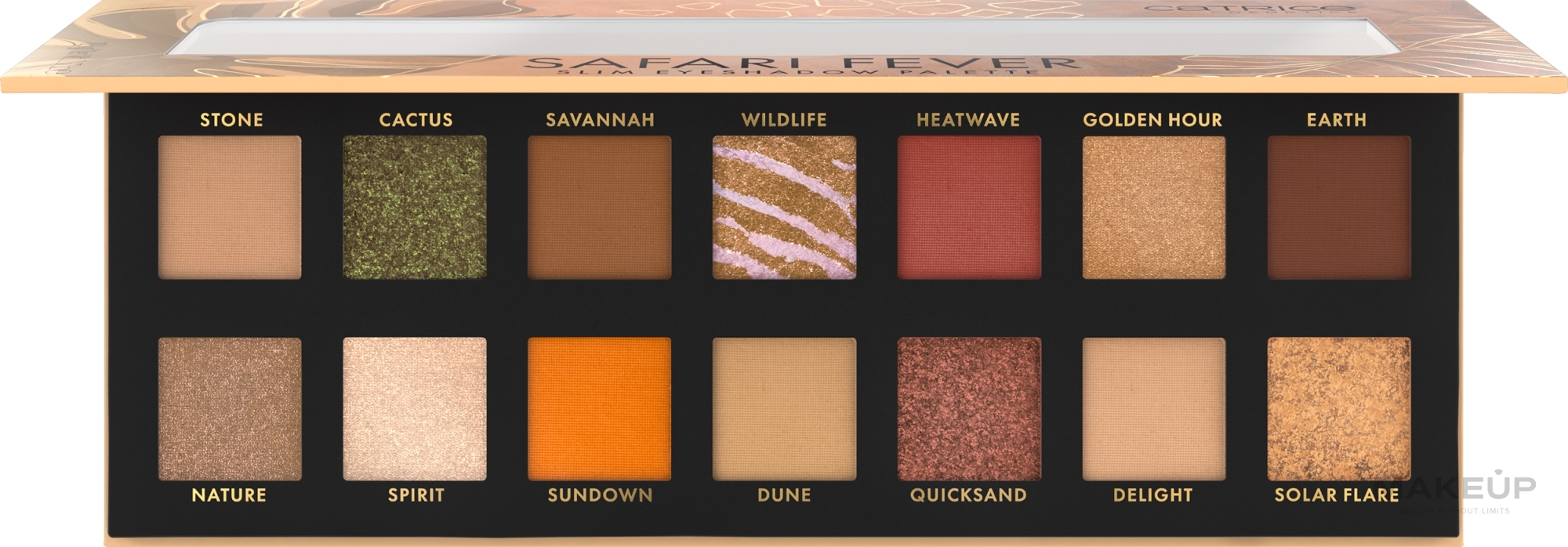 Lidschatten-Palette - Catrice Safari Fever Slim Eyeshadow Palette  — Bild 010 - Wild Life