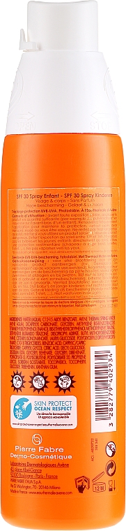 Sonnenschutzspray für Kinder SPF 30 - Avene Eau Thermale Spray for Children SPF30 — Bild N2