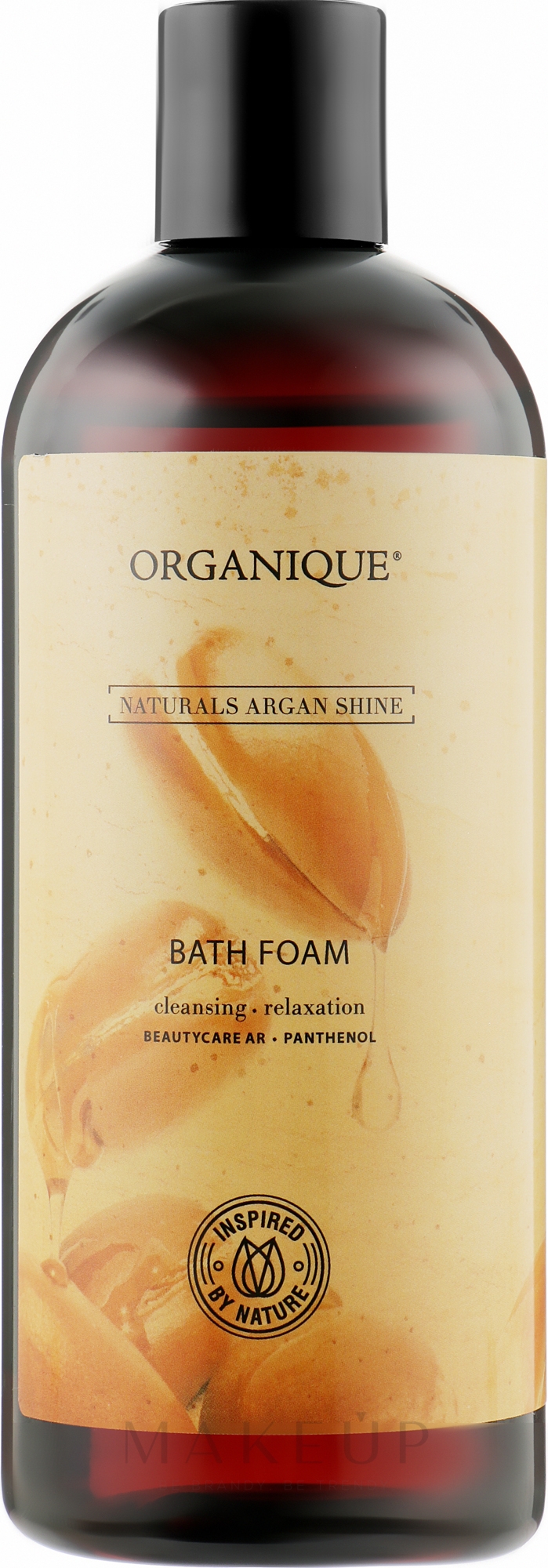Badeschaum für trockene und empfindliche Haut - Organique Naturals Argan Shine Bath Foam — Bild 400 ml
