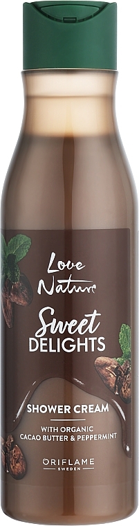 Cremiges Duschgel mit Bio-Kakaobutter und Minze - Oriflame Love Nature Sweet Delights Shower Cream  — Bild N1