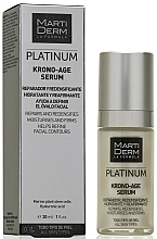 Düfte, Parfümerie und Kosmetik Feuchtigkeitsspendendes, straffendes und regenerierendes Anti-Aging Gesichtsserum für reife Haut - MartiDerm Platinum Krono-Age Serum