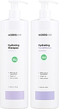 Düfte, Parfümerie und Kosmetik Haarpflegeset - Morris Hair Hydrating Synergy Kit (Shampoo 1000ml + Conditioner 1000ml) 