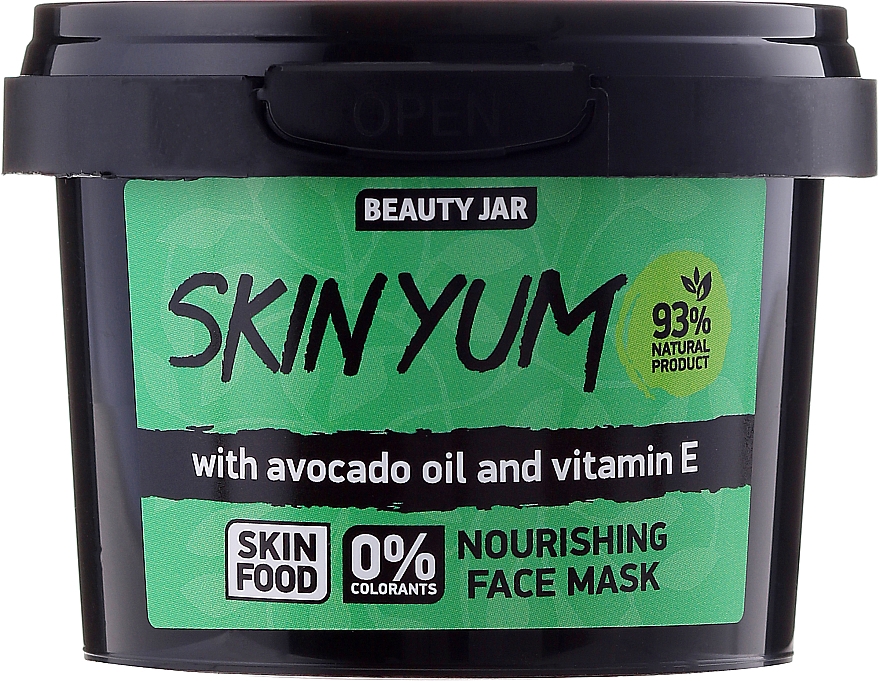 Nährende Gesichtsmaske mit Avocadoöl und Vitamin E - Beauty Jar Skin Yum Nourishing Face Mask — Bild N2