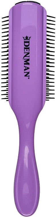 Haarbürste D4 schwarz mit lila - Denman Original Styling Brush D4 African Violet — Bild N2
