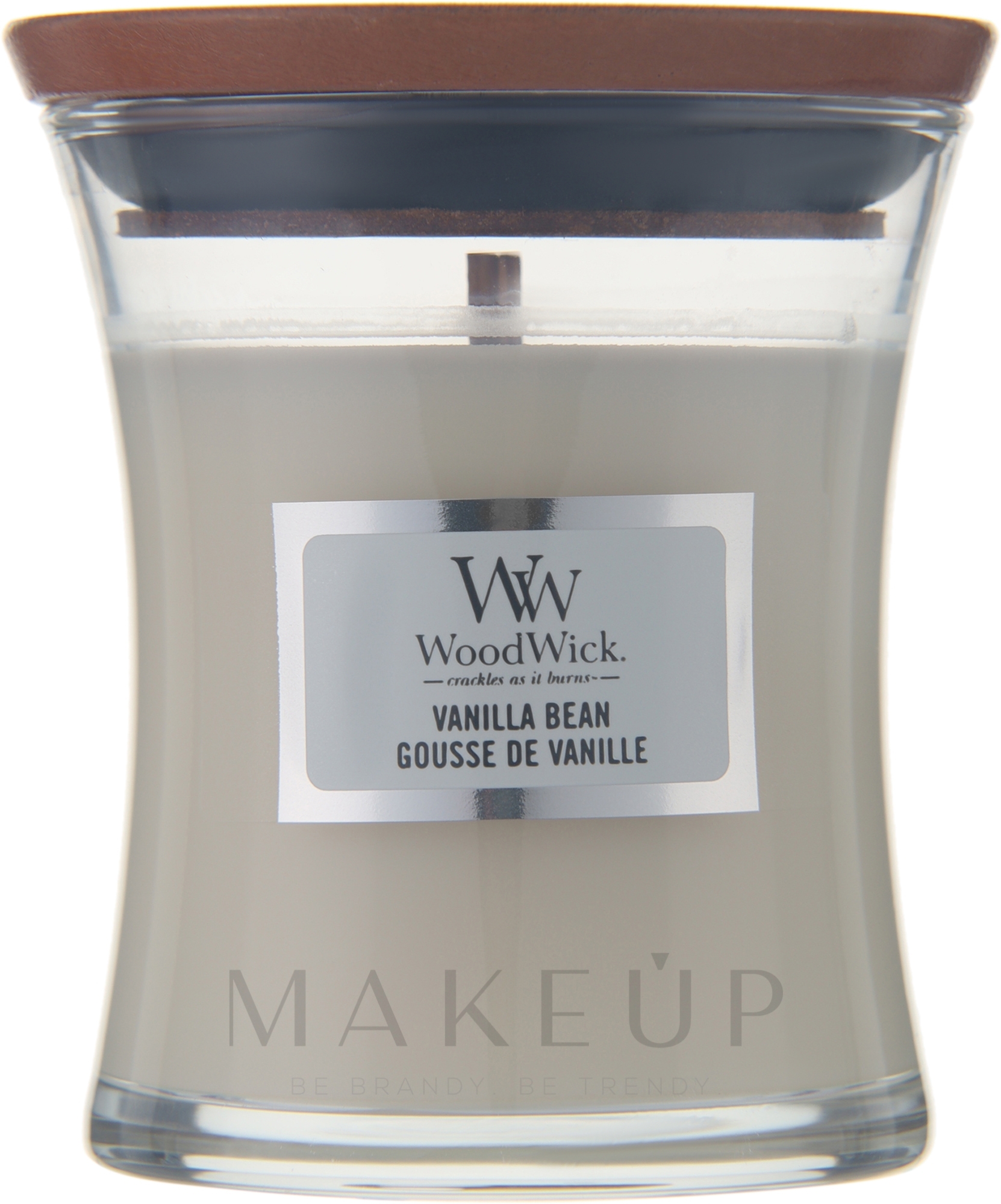 Duftkerze im Glas Vanilla Bean - WoodWick Hourglass Candle Vanilla Bean — Bild 85 g