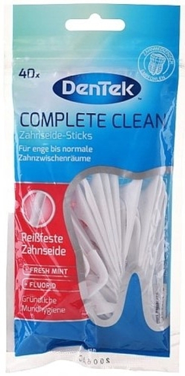 Zahnseide-Sticks 40 St. - DenTek Complete Clean  — Bild N1